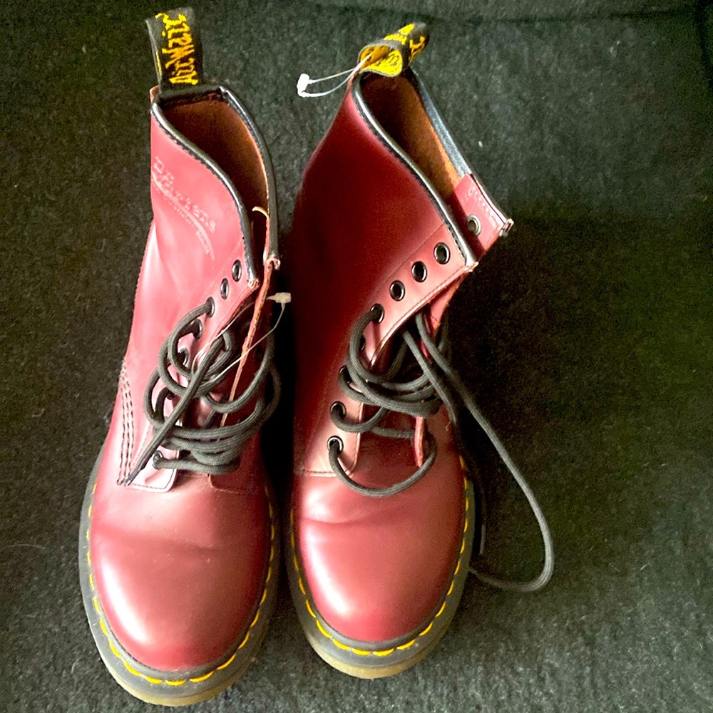 Oxblood, Burgundy Doc Martin Boots